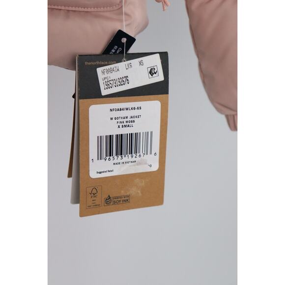 NWT The North Face GOTHAM Jacket Insulated DWR Fabric PINK MOSS Women's XS READ - Picture 3 of 14